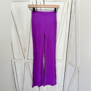 Lululemon purple high-rise flared legging 
size 4